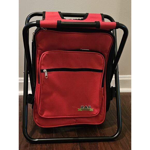 Cookout Other - Campout Backpack Insulated Cooler Bag with Folding Seat Fishing Hunting Hiking